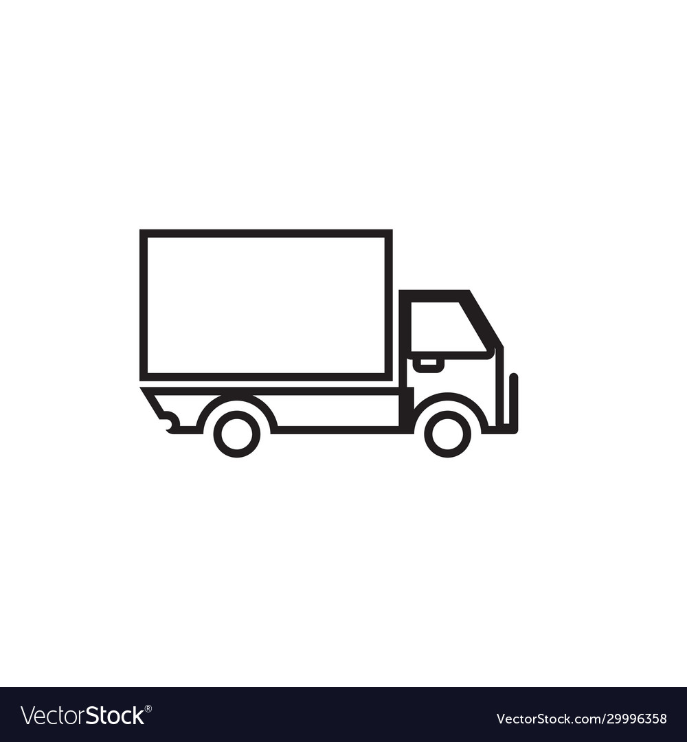 Truck icon and symbol template
