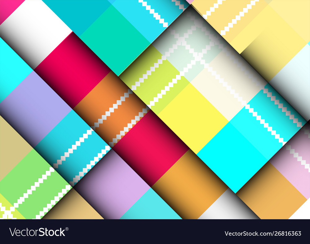 Abstract colorful background with square frames vector image Abstract colorful background with square frames