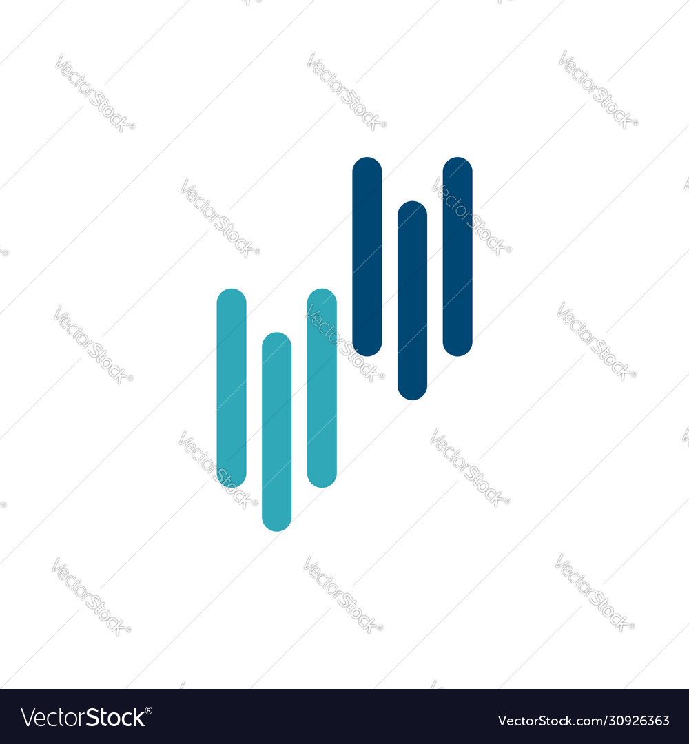 Abstract Equalizer Wave Logo Template Design Vector Image