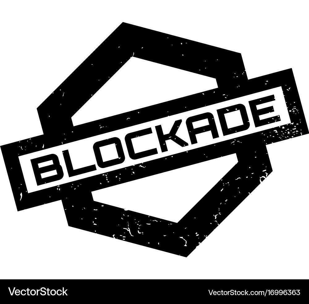 Blockade rubber stamp Royalty Free Vector Image