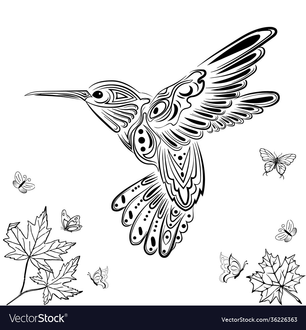 Download Mandala Hummingbird Vector Images 59