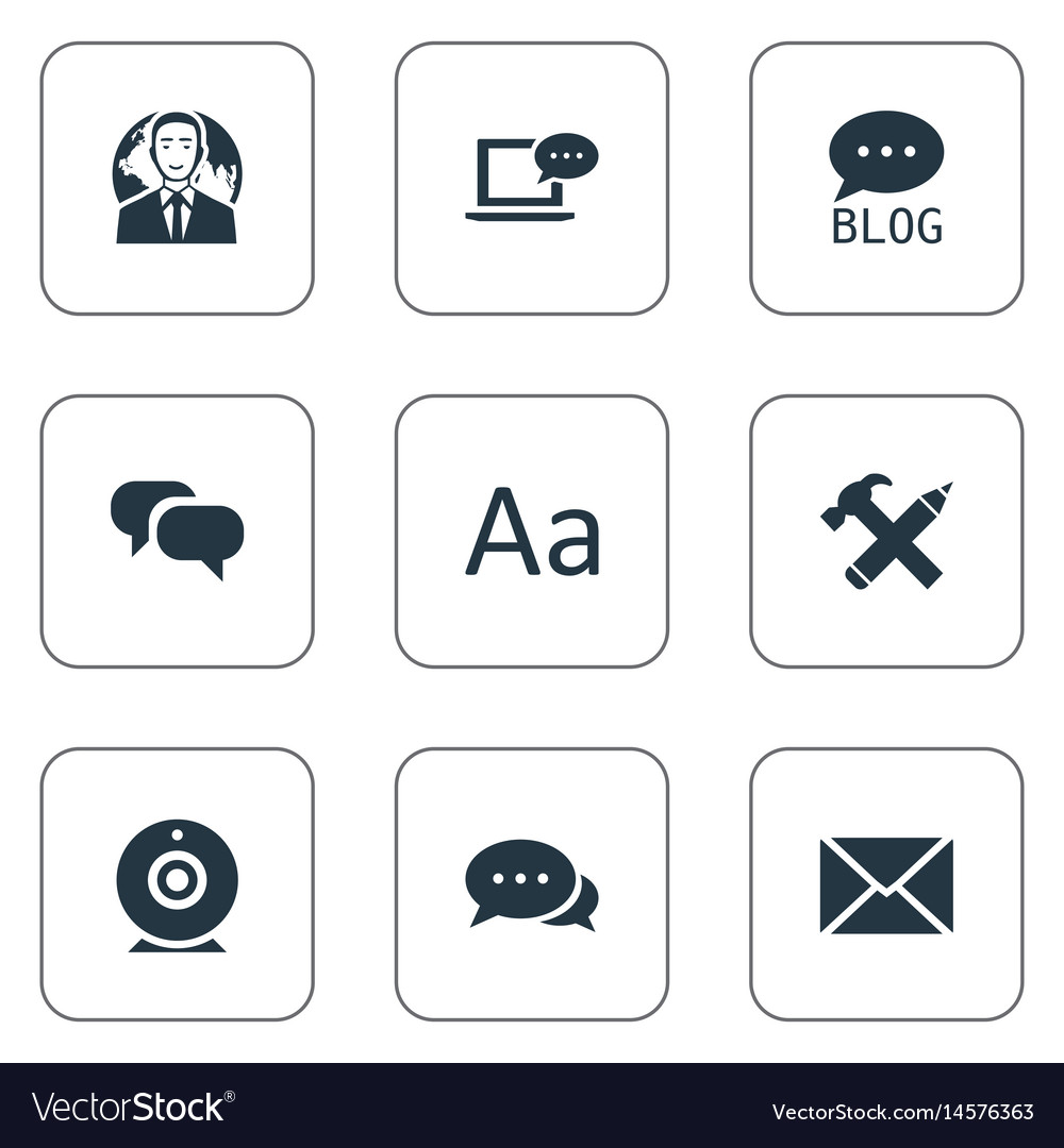 Set of simple user icons