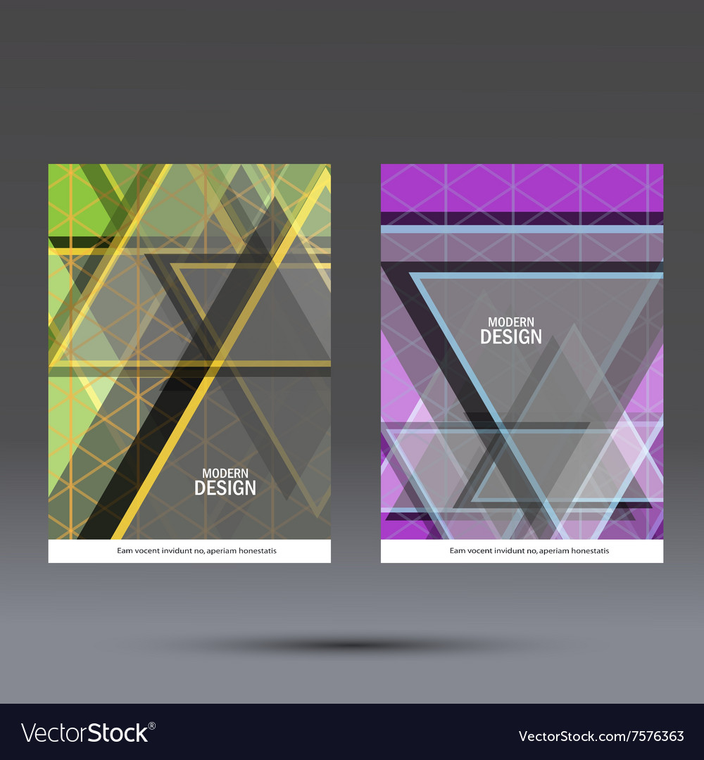 Simple large triangles on dark background