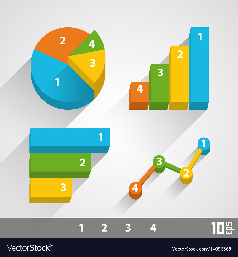 3D Growth Chart - Modern Data Visualization