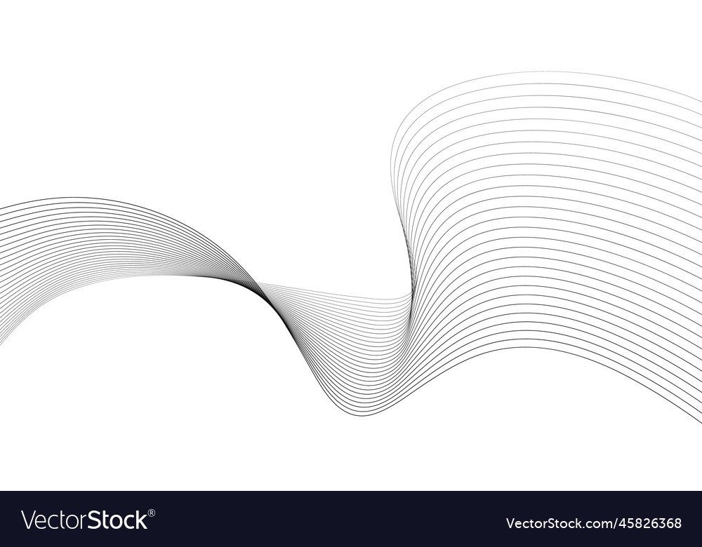 Abstract wave element for design digital