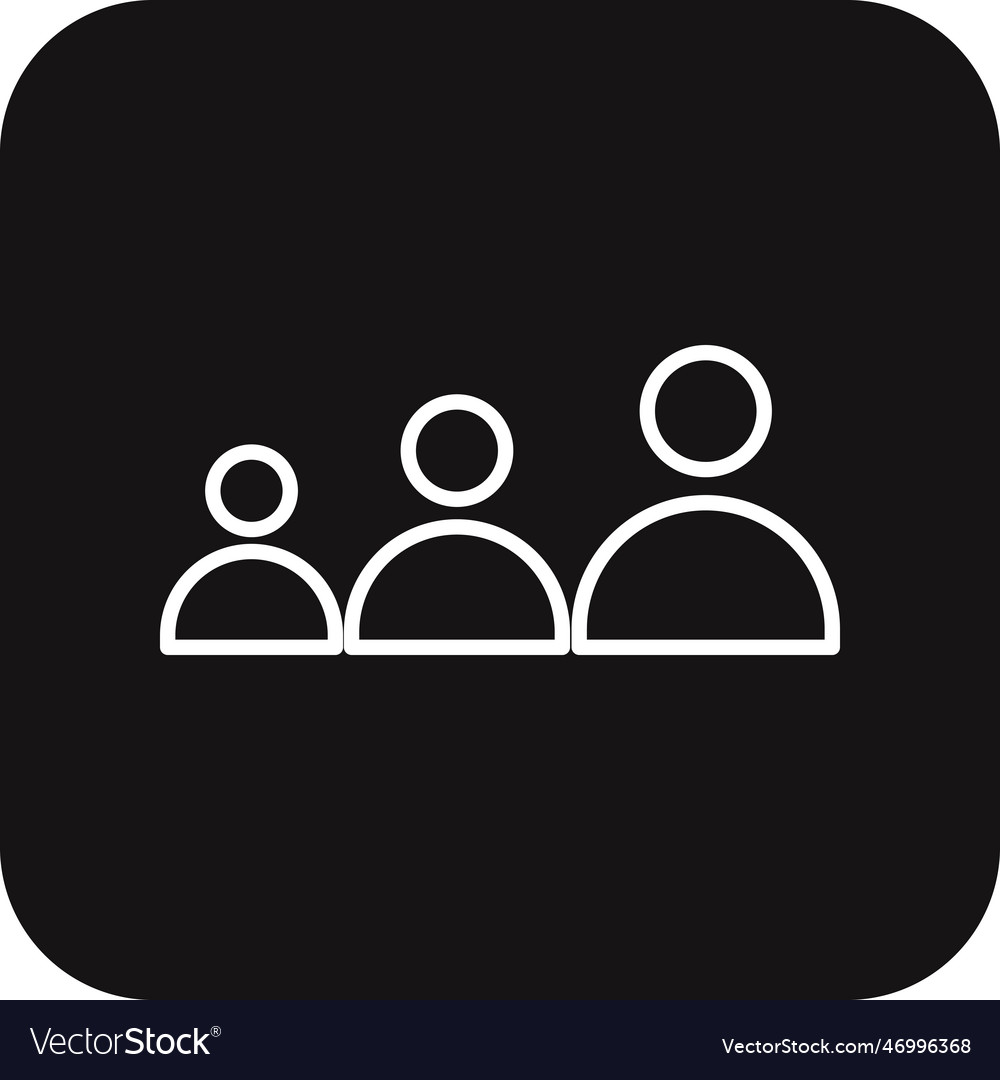 Experience business people icon with black filled