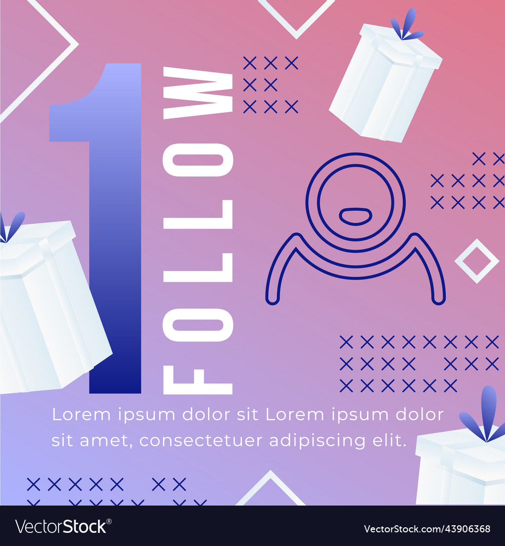 Gradient posts giveaway template