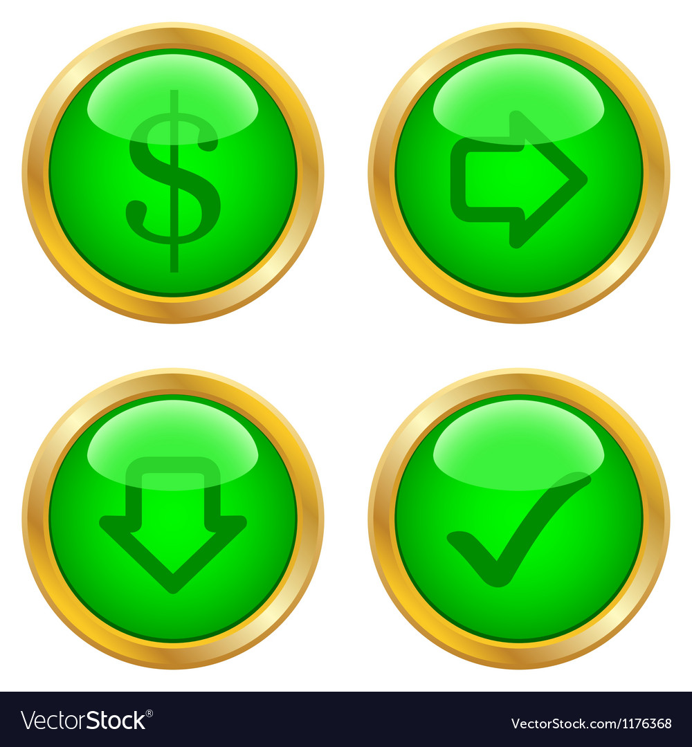Green buttons for web