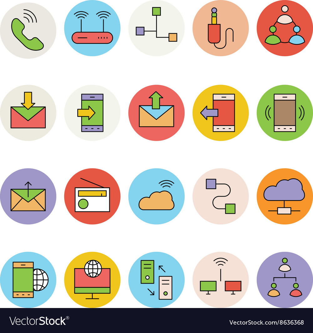Networking and communication icons 3