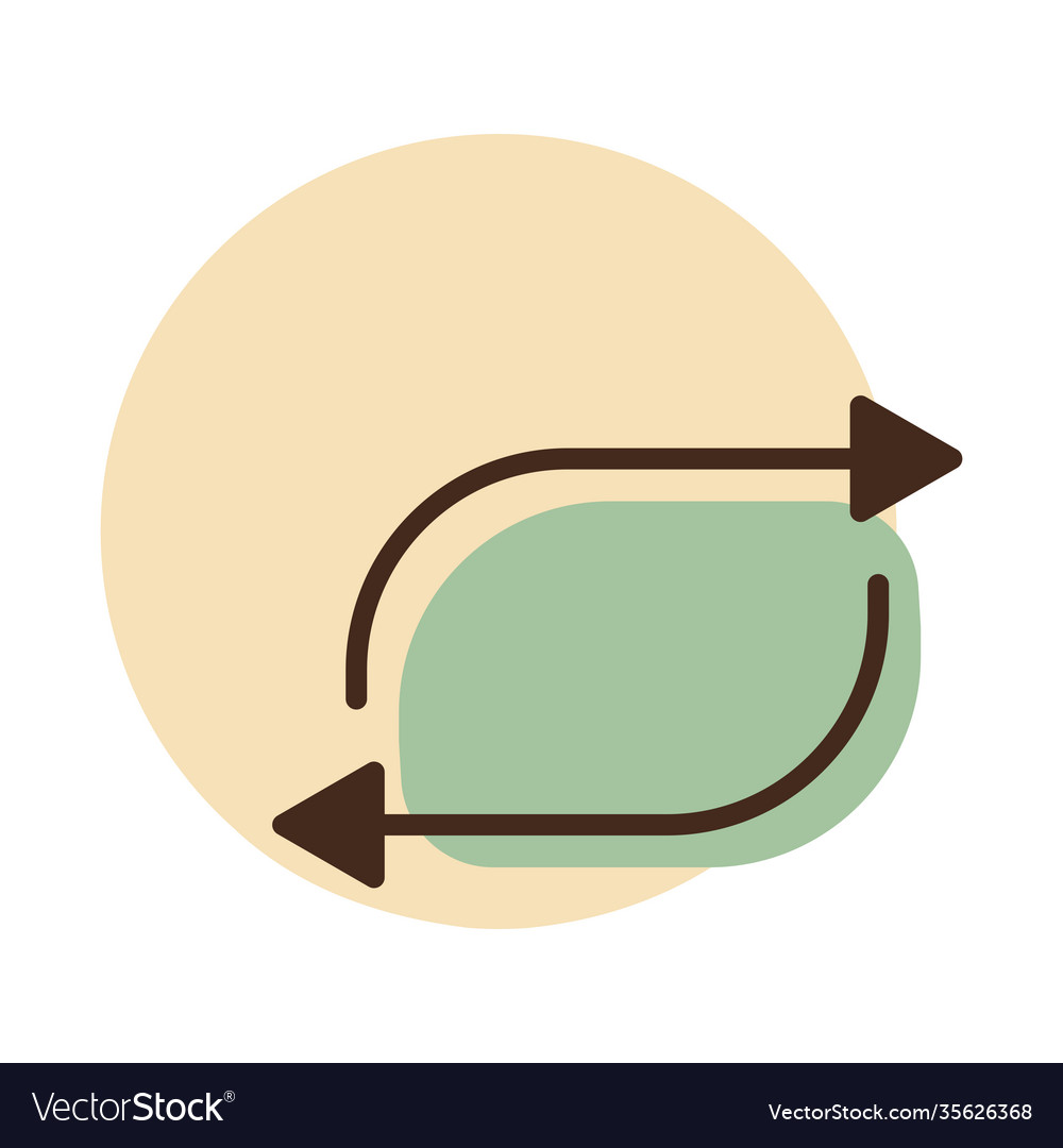 Repeat button flat icon