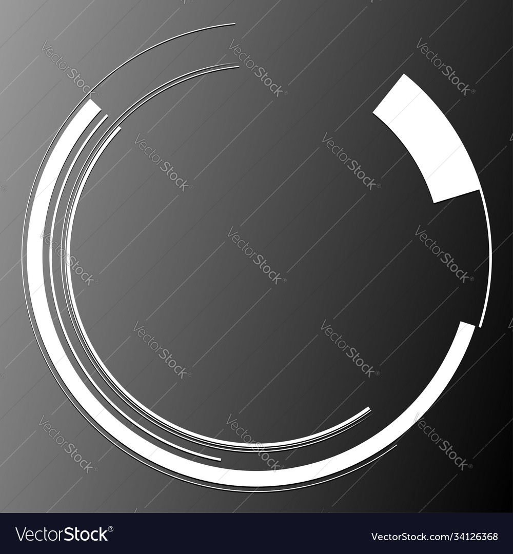 Sci-fi concentric geometric ring circle ui gui