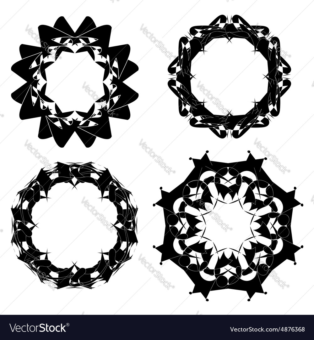 Set of circle elements