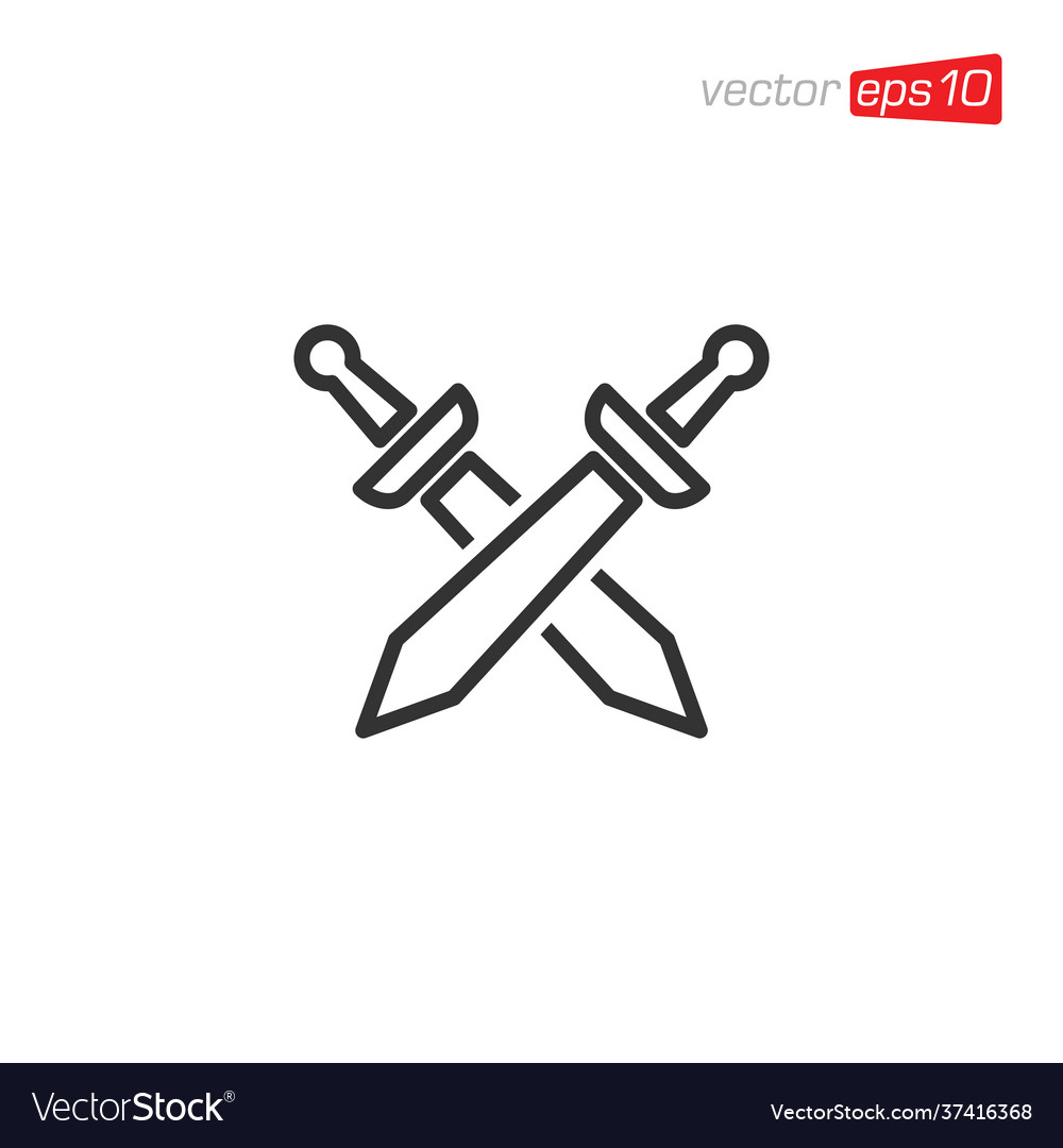 Sword icon design Vector Image Sword icon design