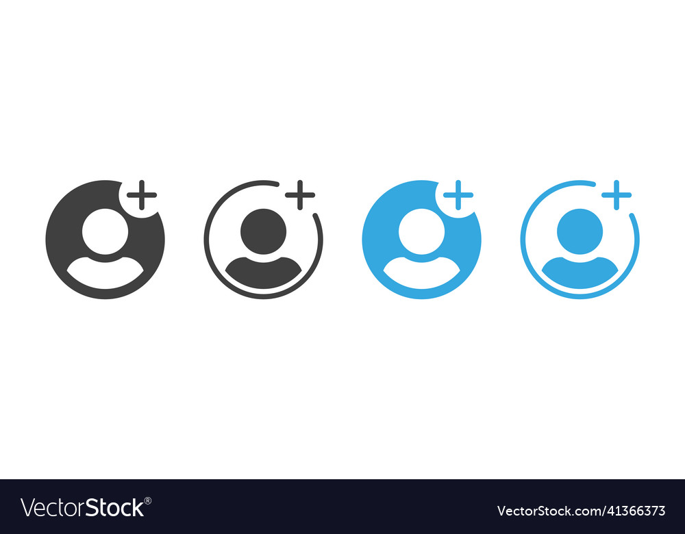 Add new user icon male person profile avatar Vector Image