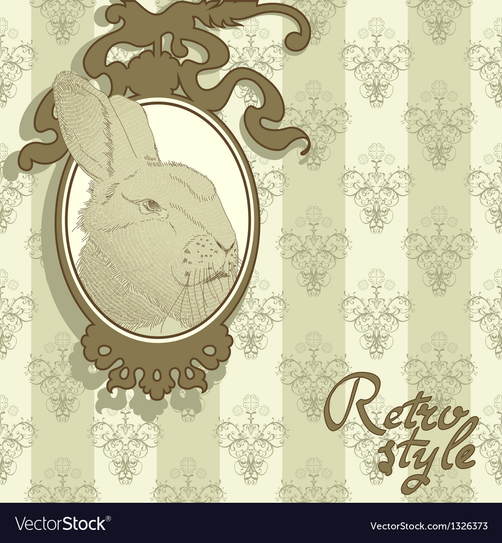 Background with rabbit