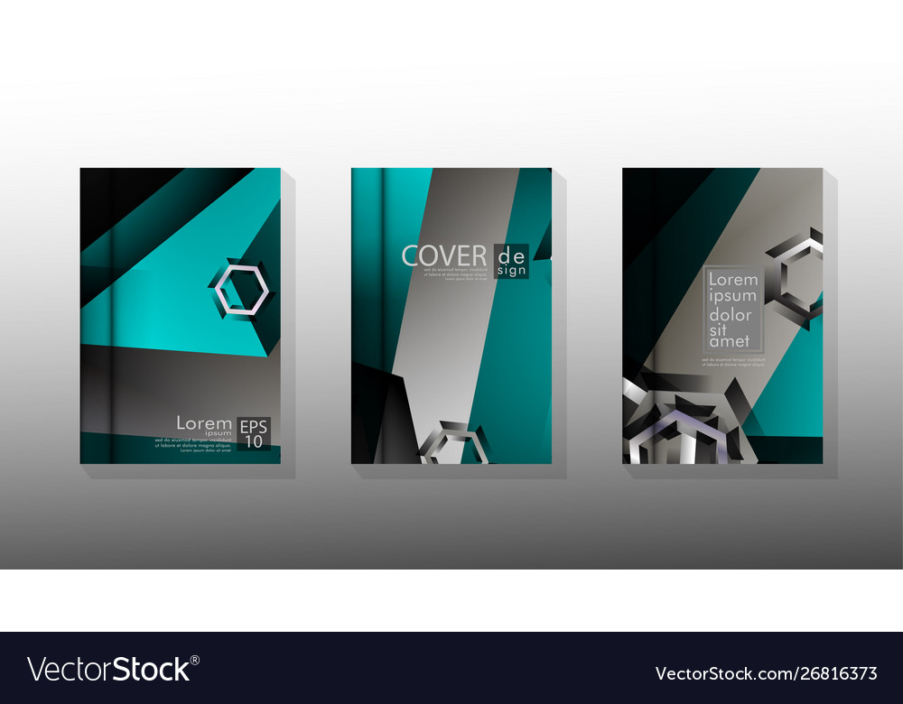 Collection book cover backgrounds Royalty Free Vector Image