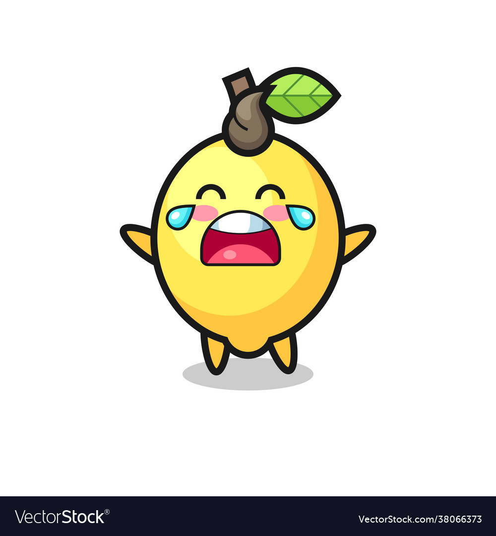 Crying lemon cute baby