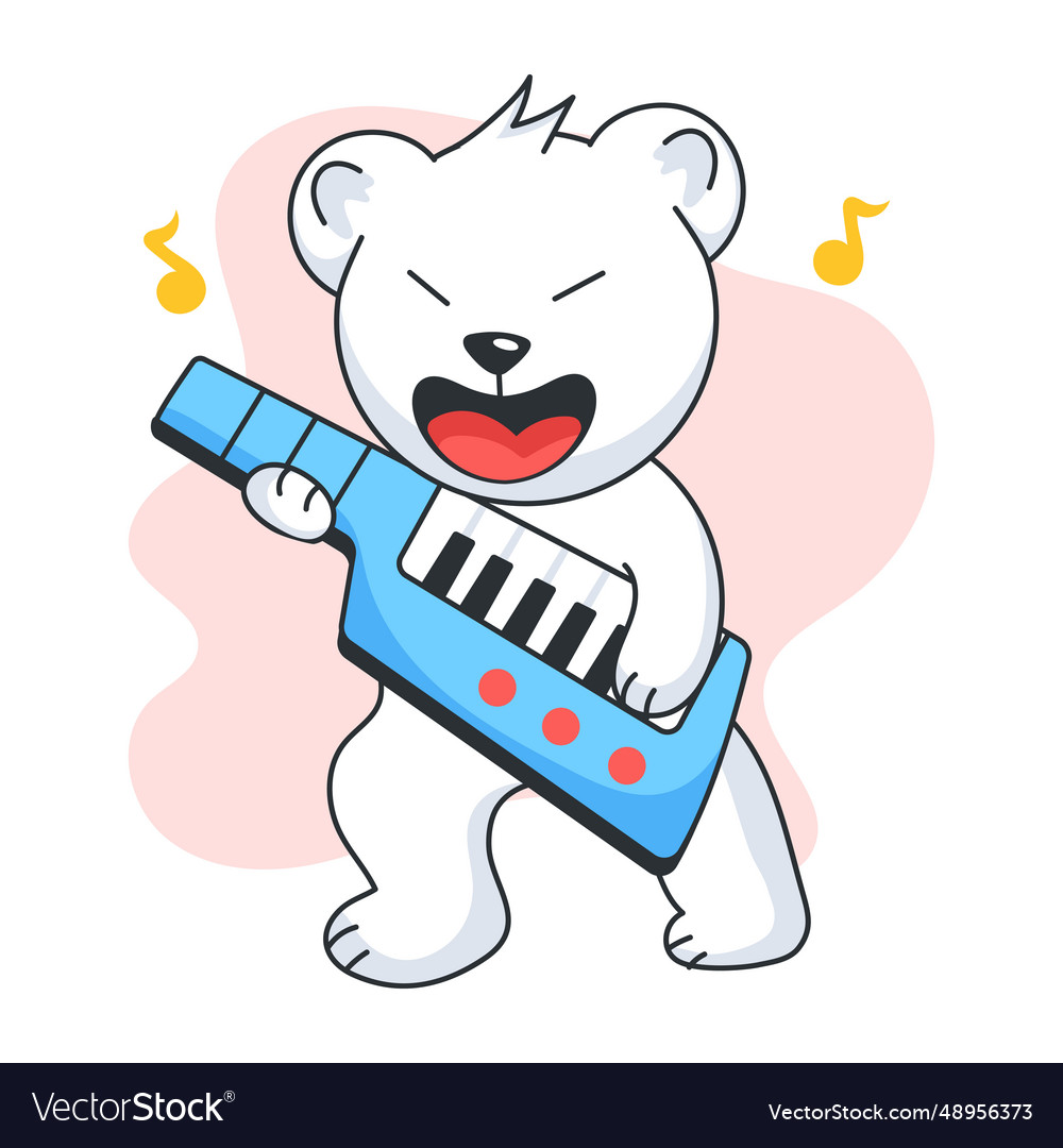 Keytar Royalty Free Vector Image - VectorStock