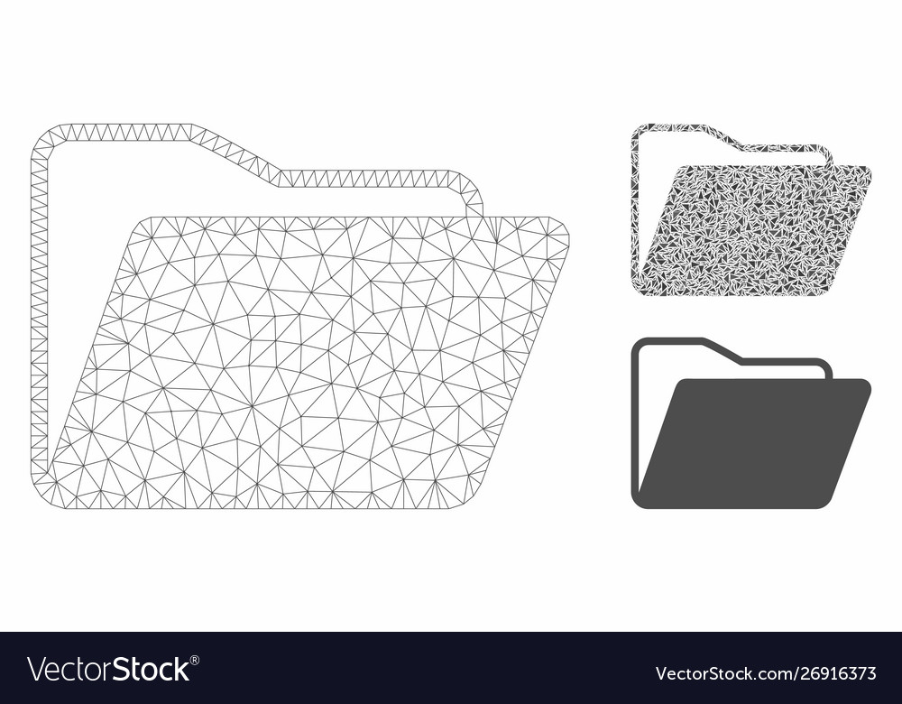 Open folder mesh network model and triangle