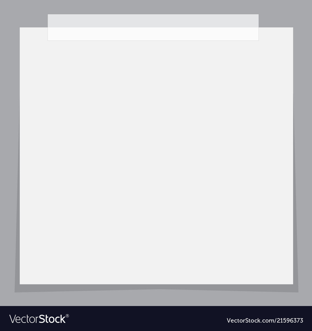 White paper stickers icon with shadow on gray