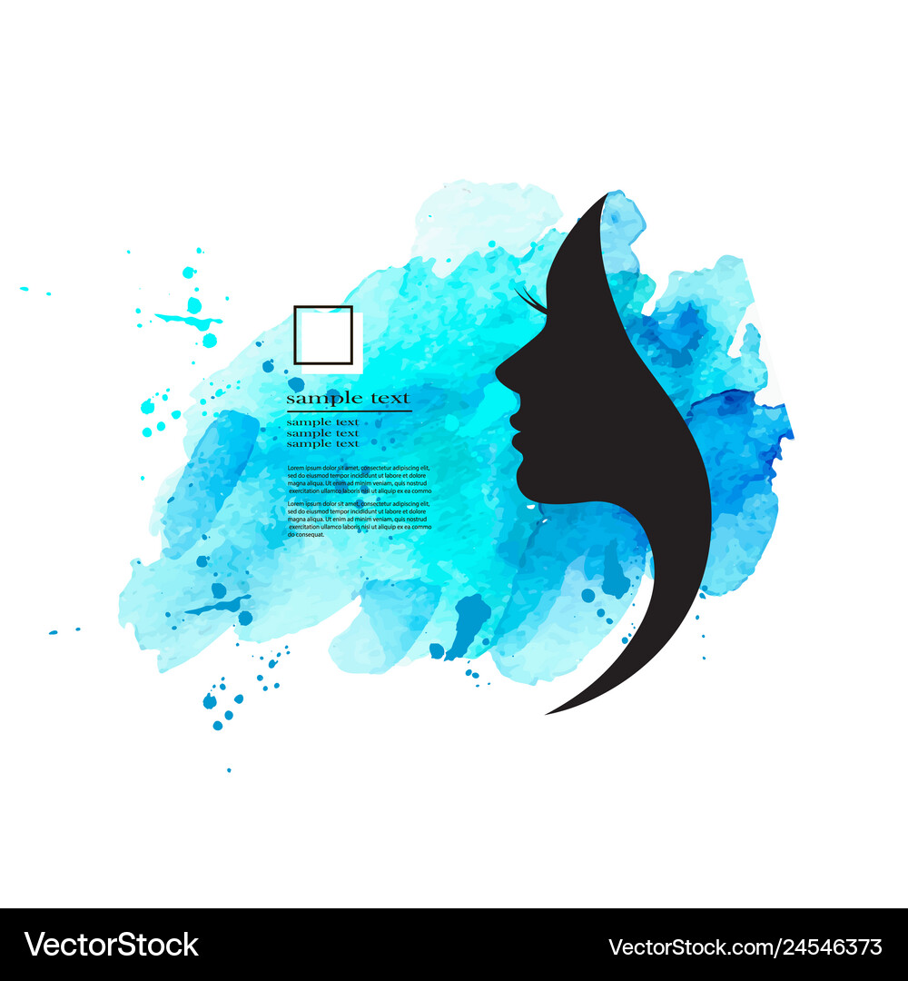 Womans face in profile beauty Royalty Free Vector Image