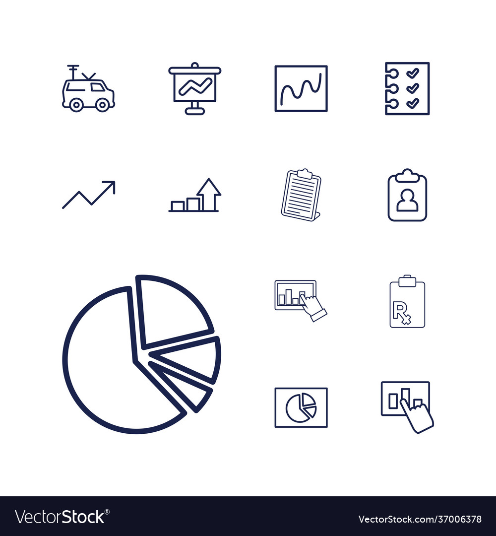 13 report icons Royalty Free Vector Image - VectorStock