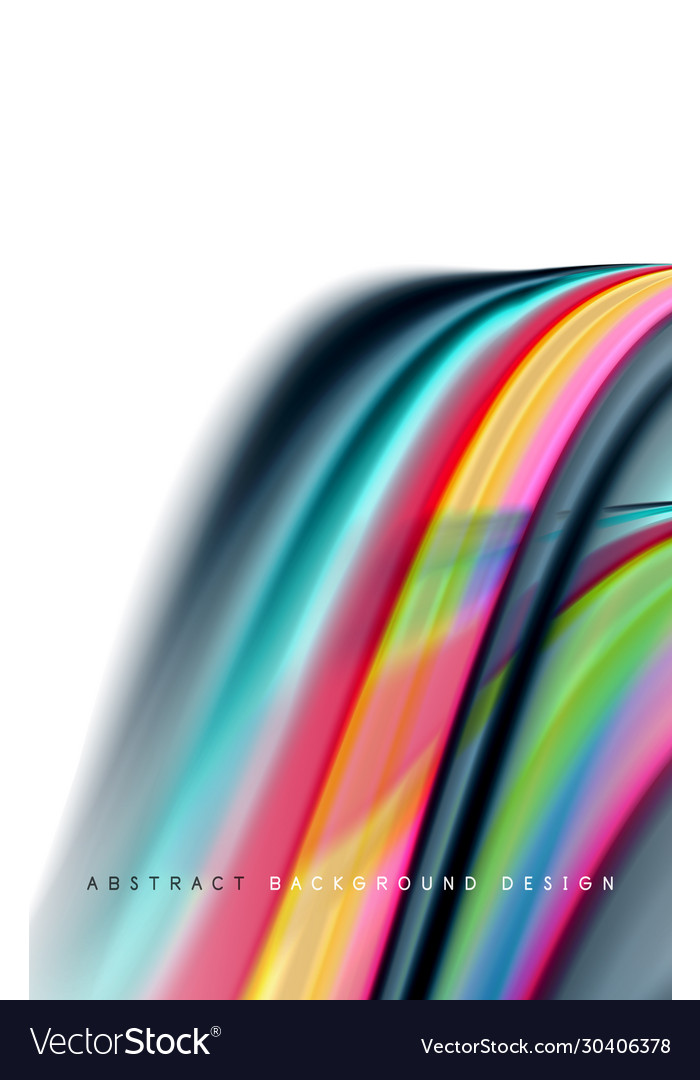 Abstract background - fluid color gradient waves Vector Image Abstract background - fluid color gradient waves