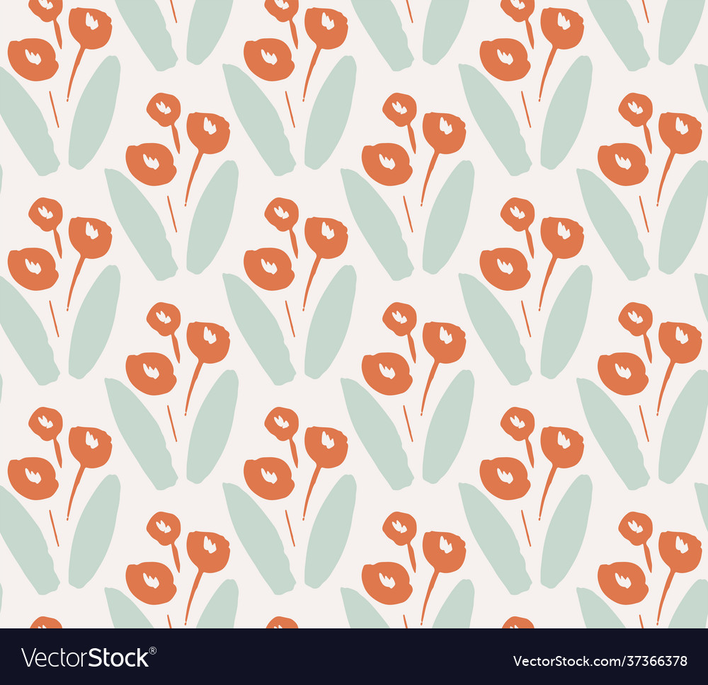 Flower choir seamless pattern Royalty Free Vector Image