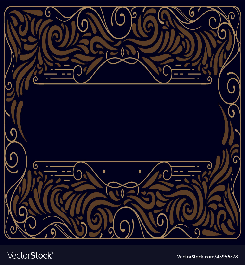 Flower frame pattern with background Vector Image Flower frame pattern with background