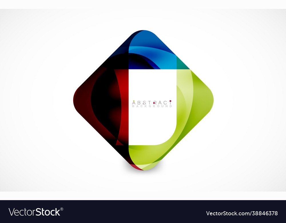 Minimal background abstract square shape vector image Minimal background abstract square shape