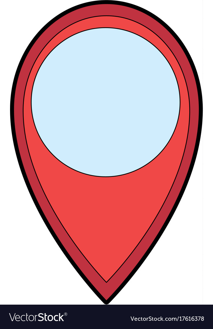 Pointer location isolated icon