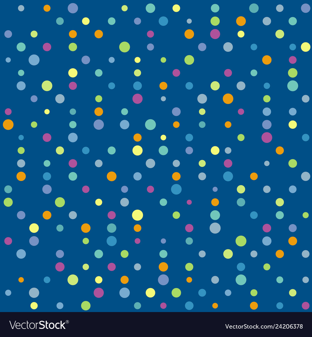 Seamless colorful dots pattern multicolor