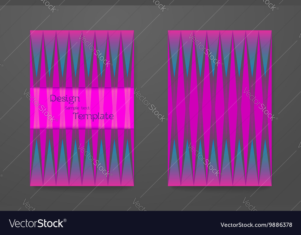 Set of abstract elegant pattern for booklet layout
