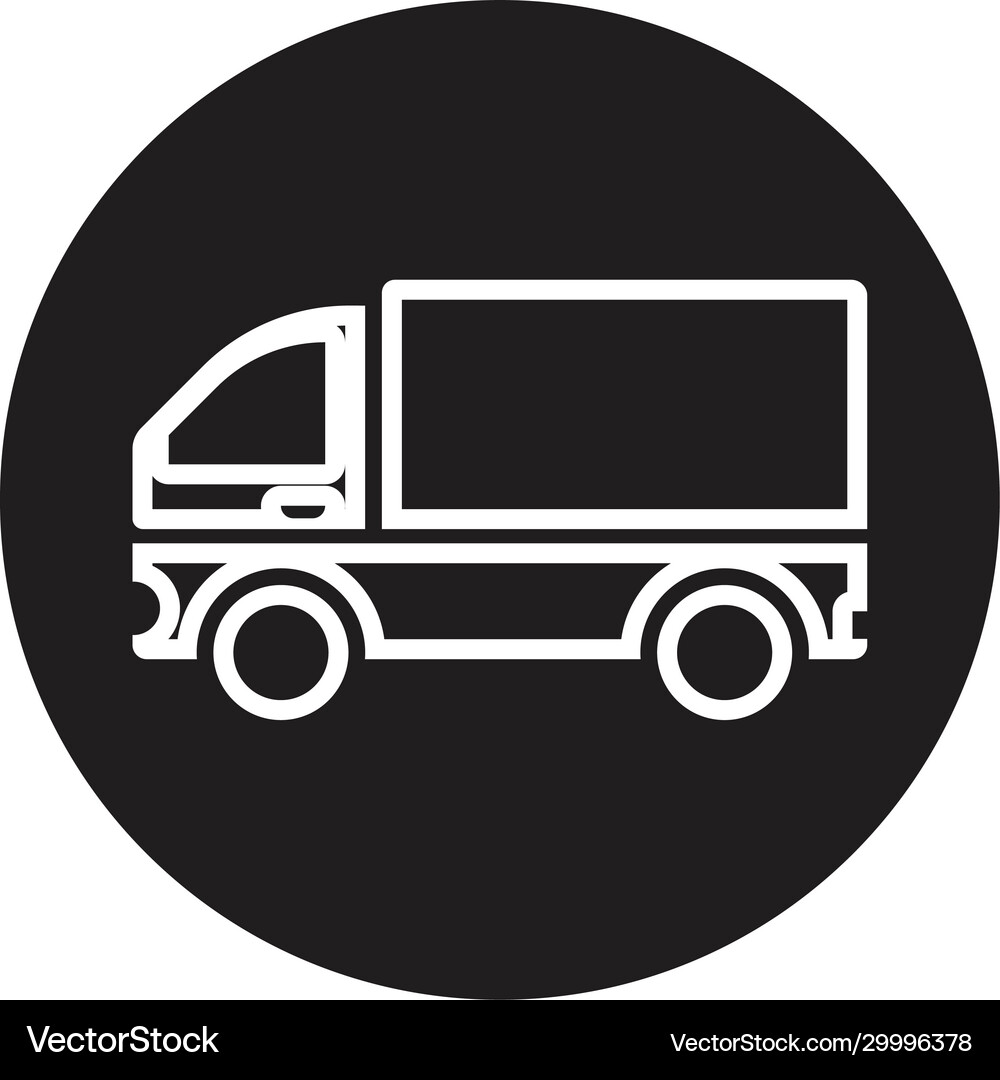 Truck icon and symbol template Royalty Free Vector Image