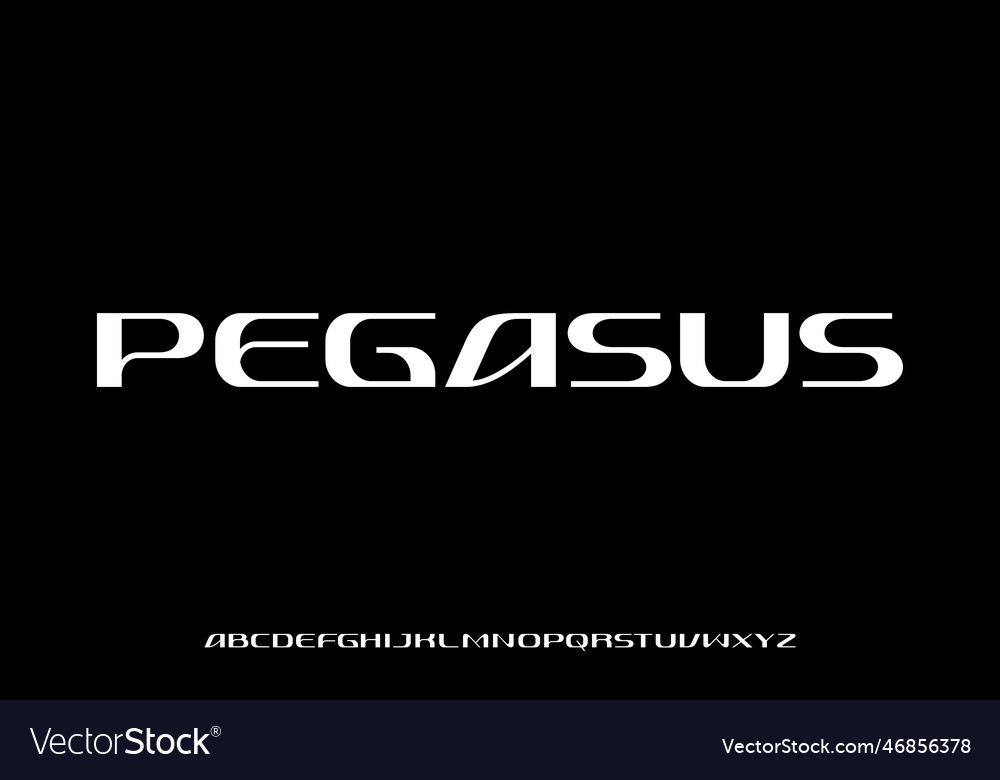 Unique elegant modern alphabets display font