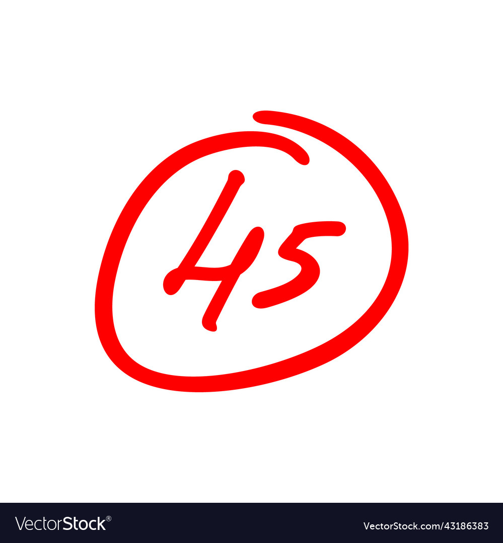 45 points forty five score