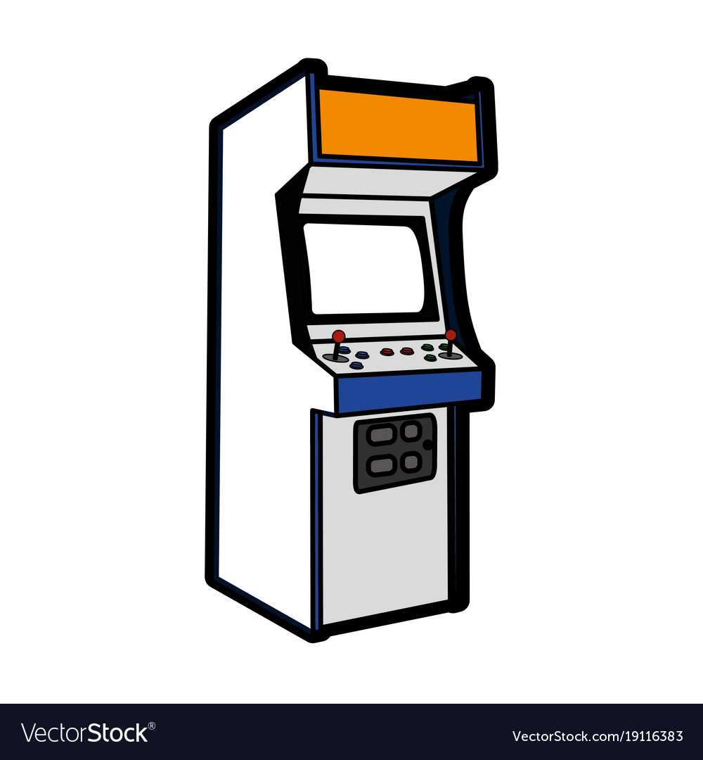 Arcade machine design Royalty Free Vector Image