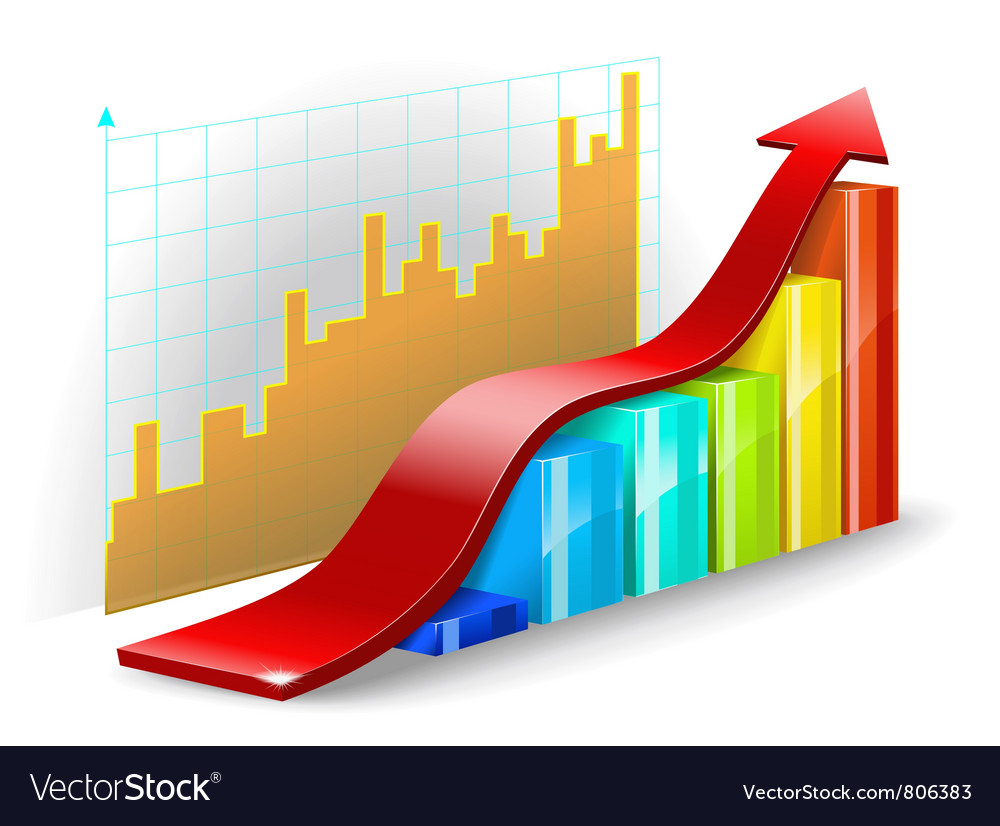 Arrow Chart Diagram with Graph