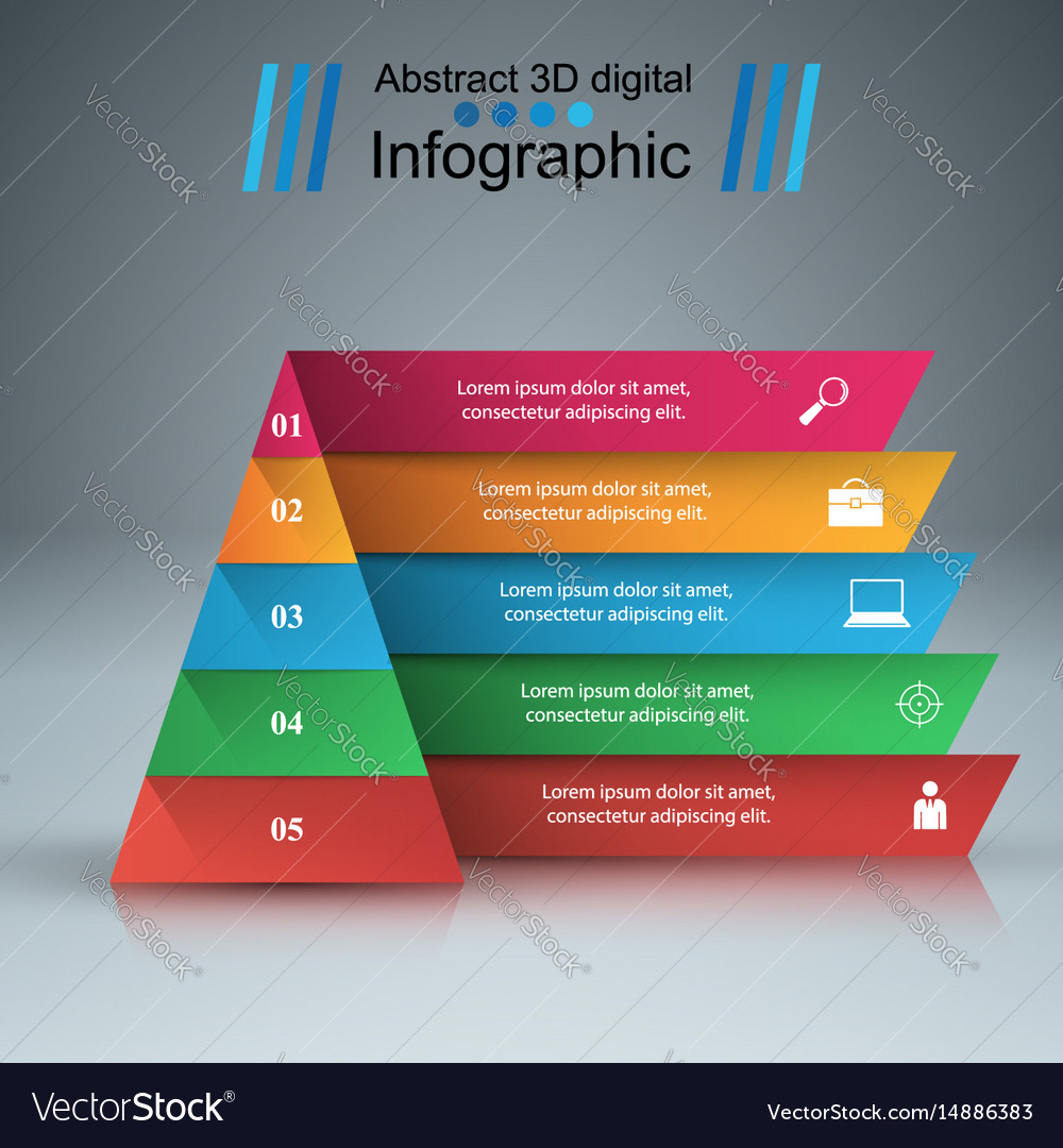 Business infographics origami style