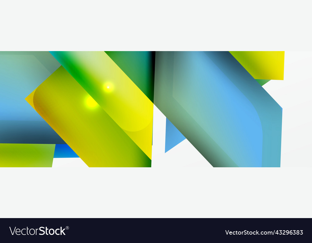 Dynamic 3d geometric abstract background Vector Image Dynamic 3d geometric abstract background