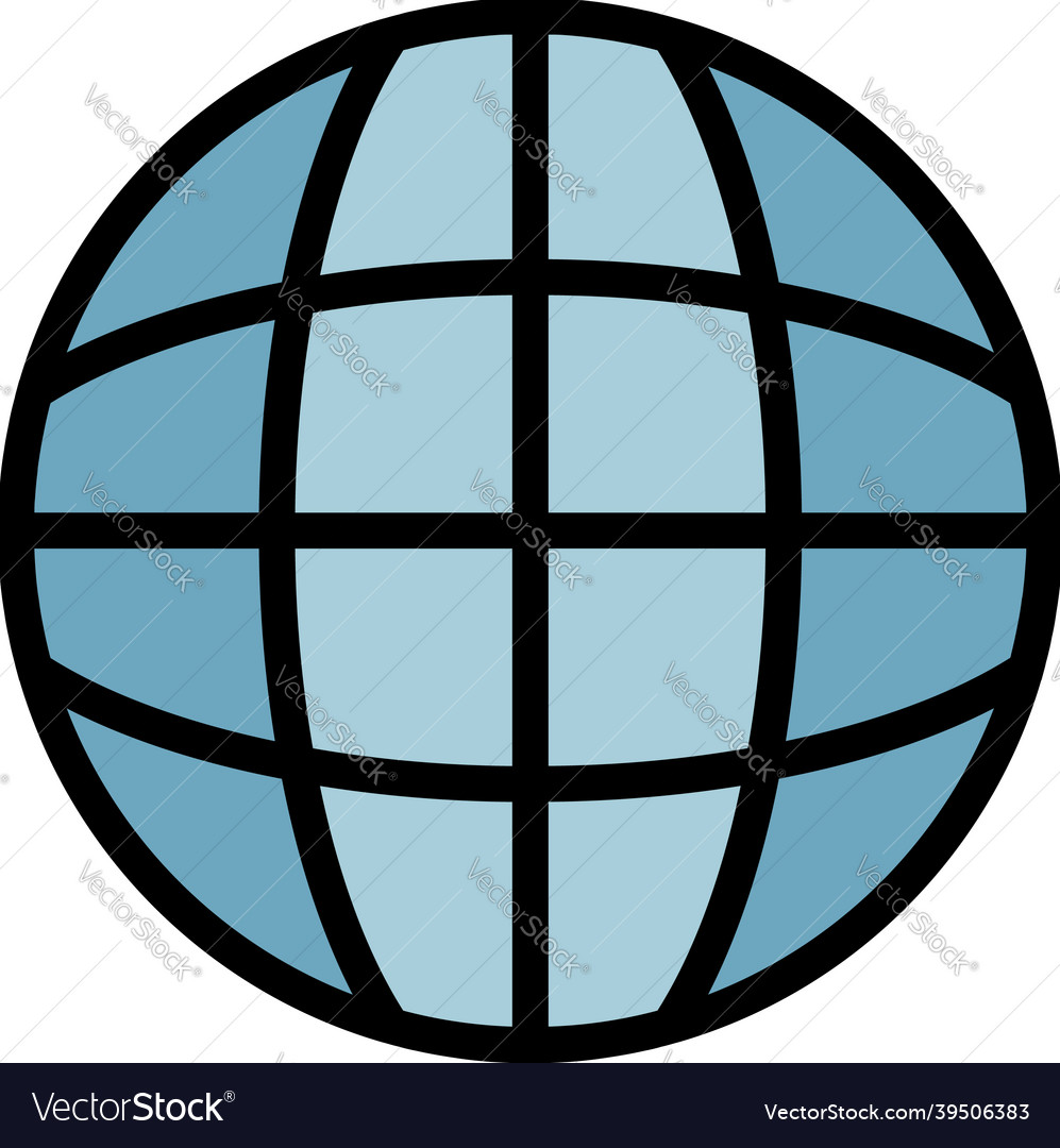 Globalization icon color outline Royalty Free Vector Image