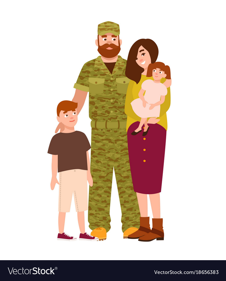 Military man serviceman or soldier dressed in Vector Image