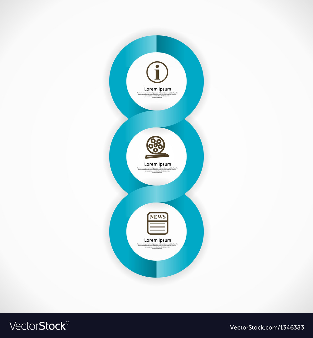 Modern Business Icons - Blue Background