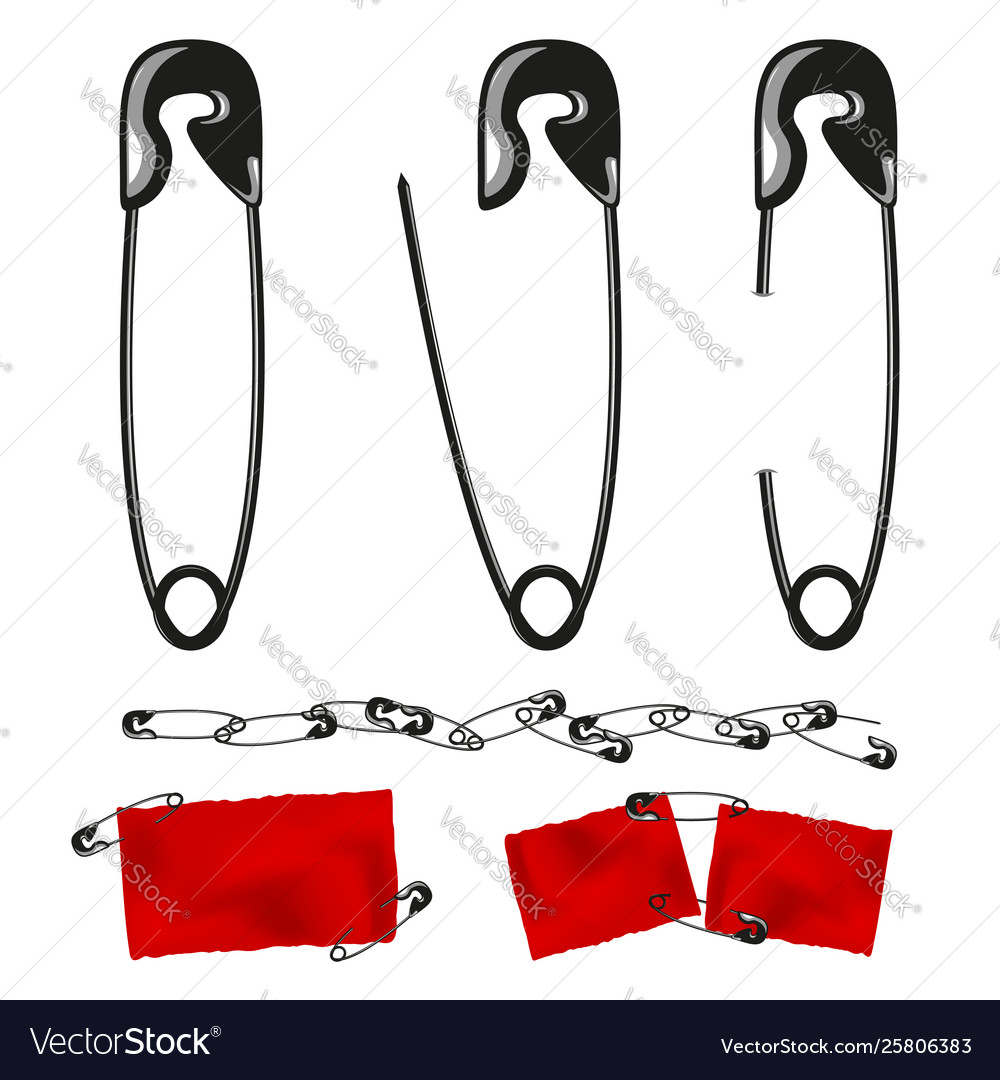red safety pins