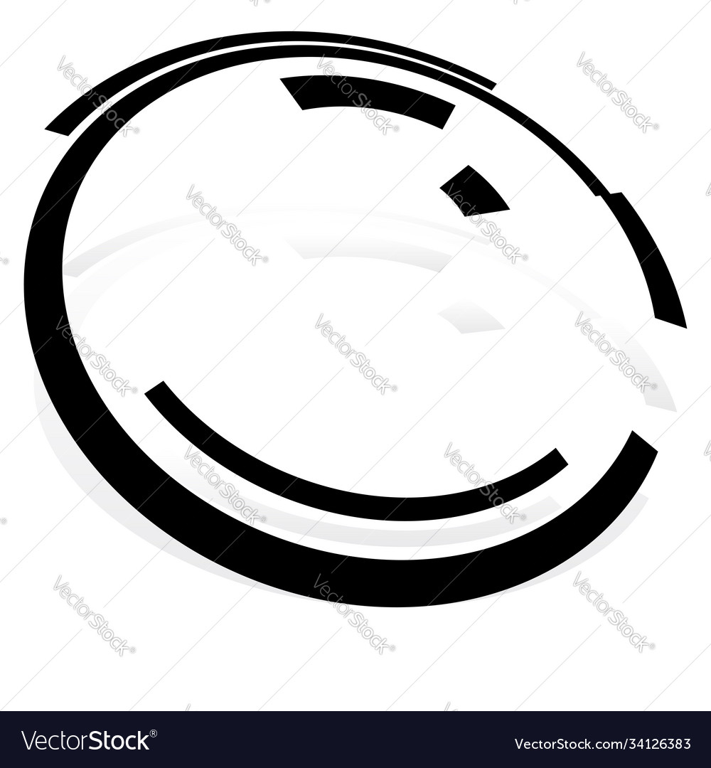 Sci-fi concentric geometric ring circle ui gui vector image Sci-fi concentric geometric ring circle ui gui
