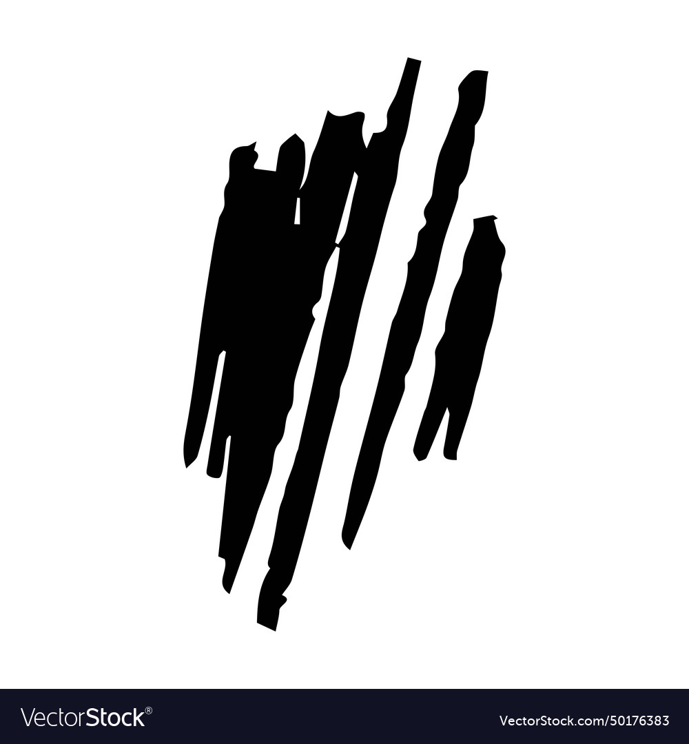 Scribble brush abstract element charcoal stroke vector image Scribble brush abstract element charcoal stroke