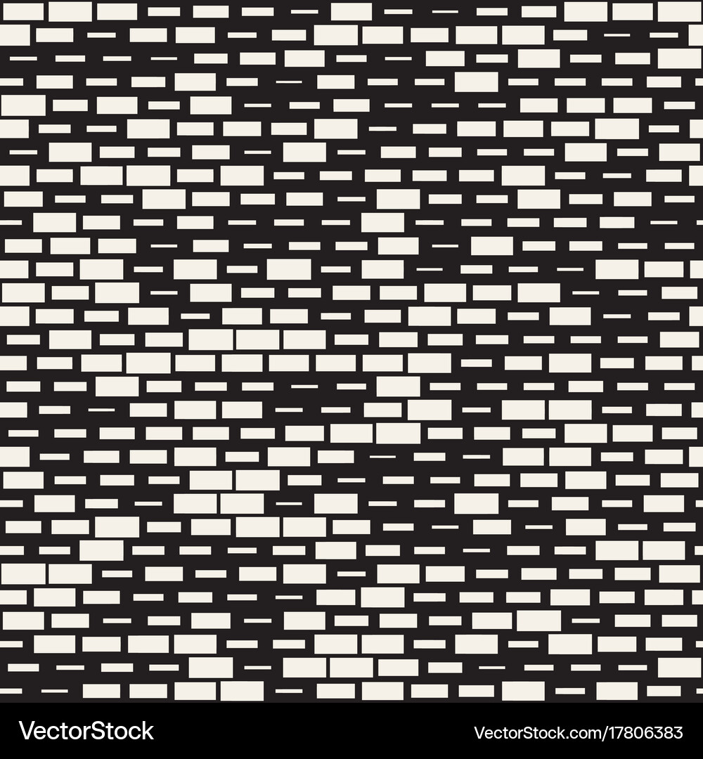 Seamless black and white irregular dash Royalty Free Vector