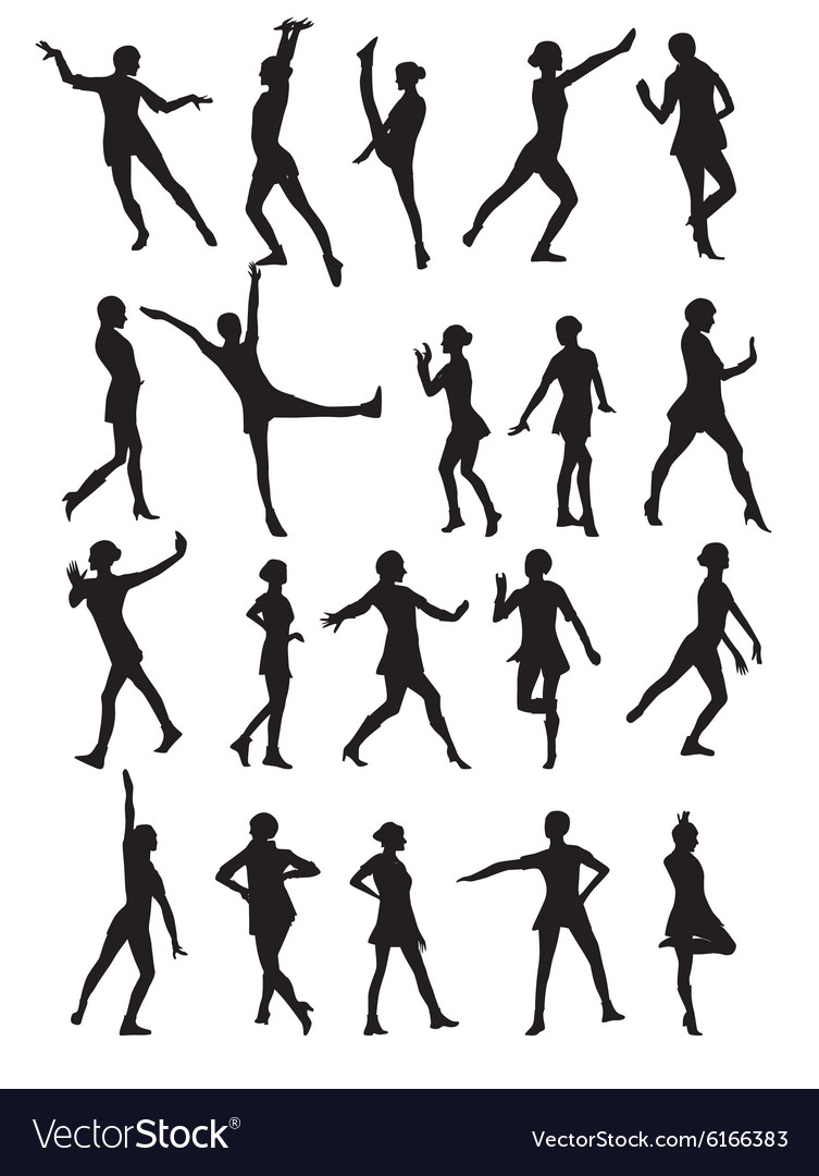 Silhouette of a dancing woman