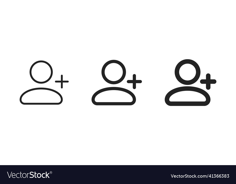 User new icon create account add plus avatar