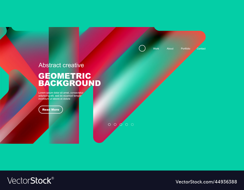 Abstract trendy geometric patterns poster